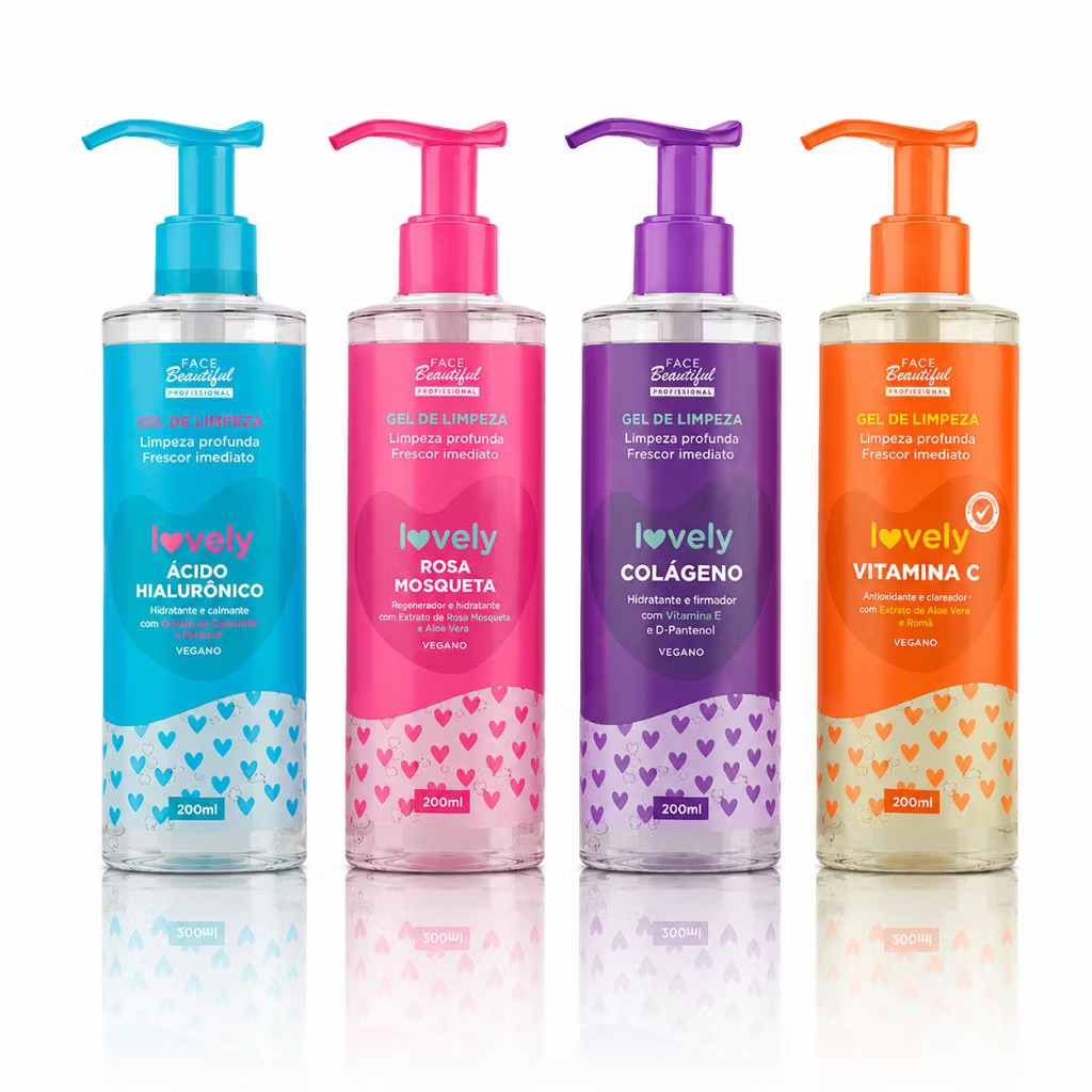 Gel de Limpeza Facial Lovely: as 4 versões