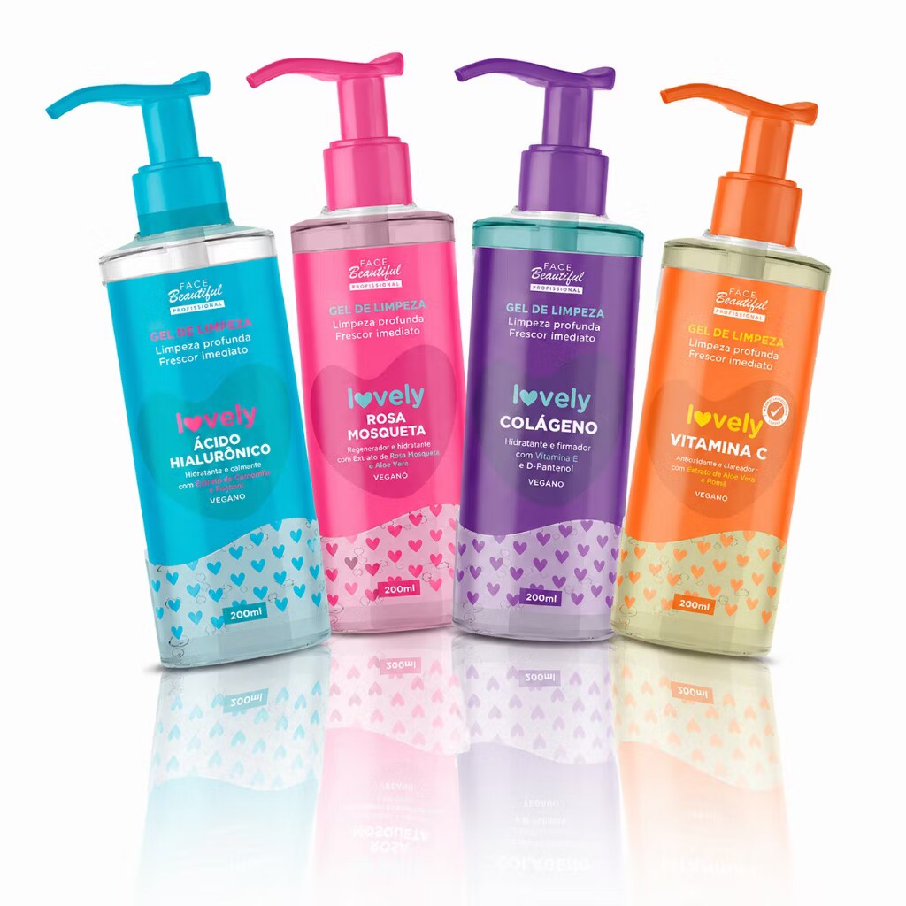 Gel de Limpeza Facial Lovely: as 4 versões