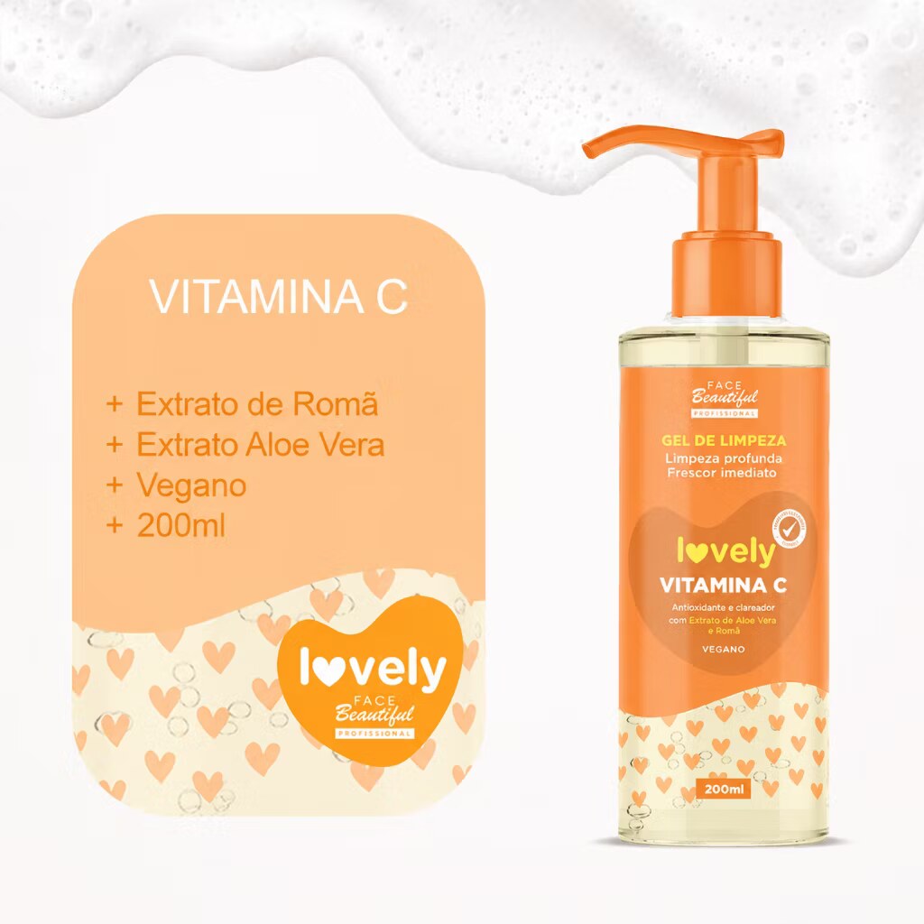 Gel de Limpeza Facial Lovely Vitamina C