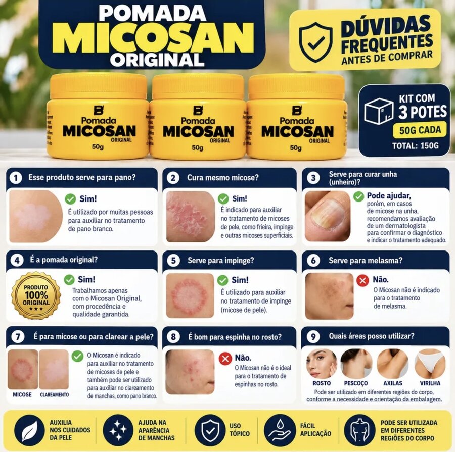 Pomada Micosan: dúvidas