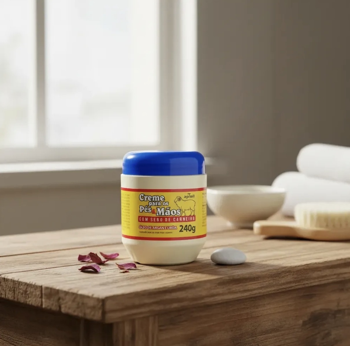 Creme para Pés e Mãos com Sebo de Carneiro