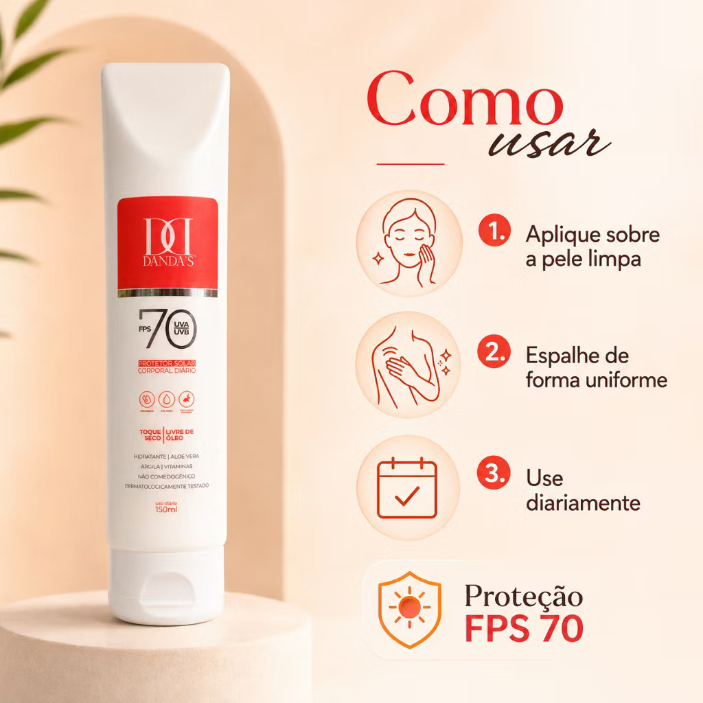 Protetor Solar FPS 70: como usar