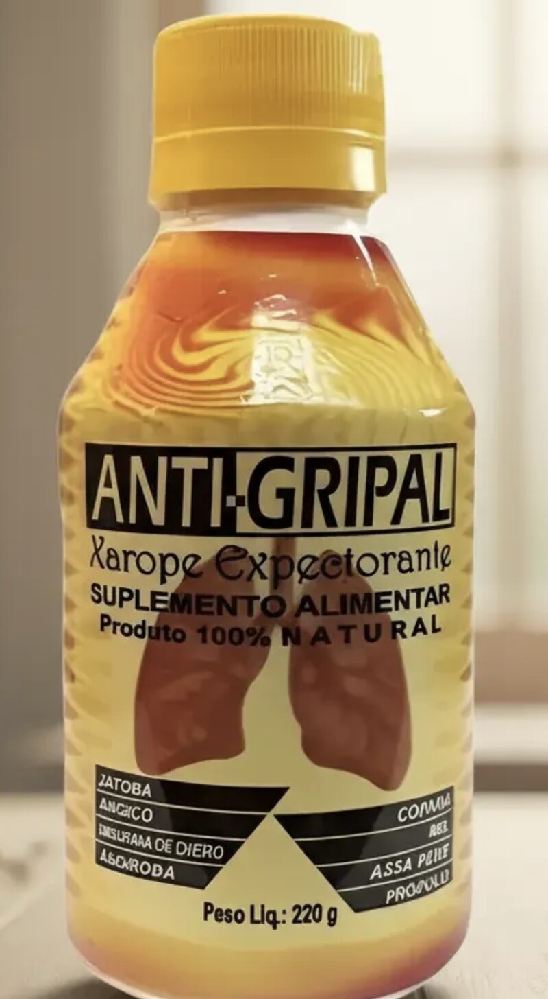 Lambedor Antigripal: frasco